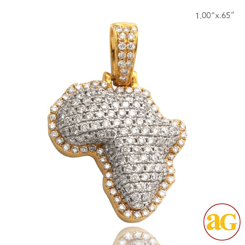 10KY 1.10CTW DIAMOND COUNTRY BUBBLE PENDANT