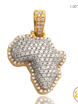 10KY 1.10CTW DIAMOND COUNTRY BUBBLE PENDANT