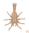 10KY 1.25CTW DIAMOND SPIDER PENDANT