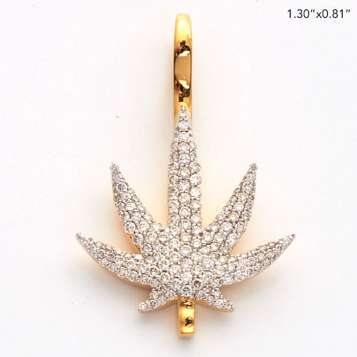 10KY 0.75CTW DIAMOND HERBAL MEDECINE PENDANT