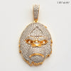 10KY 2.70CTW DIAMOND GORILLA FACE PENDANT