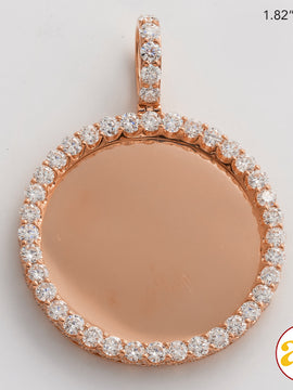 10KR 3.40CTW DIAMOND ROUND MEMORY PENDANT