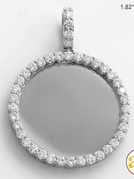 10KW 3.50CTW DIAMOND ROUND MEMORY PENDANT