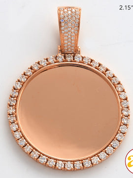 10KR 2.85CTW DIAMOND ROUND MEMORY PENDANT