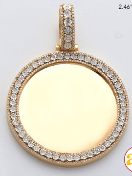 10KY 1.20CTW ILLUSION SET DIAMOND MEMORY PENDANT