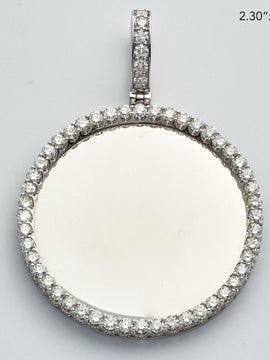 10KW 3.85CTW DIAMOND ROUND MEMORY PENDANT