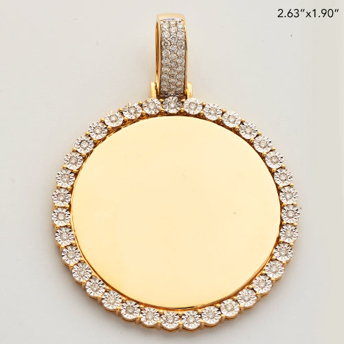 10KY 1.25 CTW DIAMOND ROUND MEMORY PENDANT