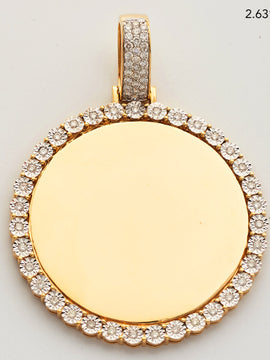 10KY 1.25 CTW DIAMOND ROUND MEMORY PENDANT