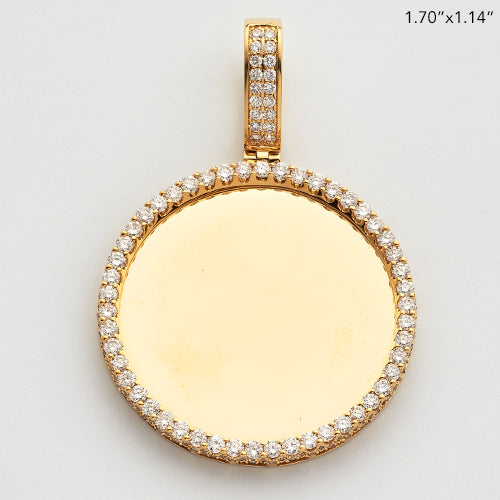 10KY 1.30CTW DIAMOND ROUND MEMORY PENDANT