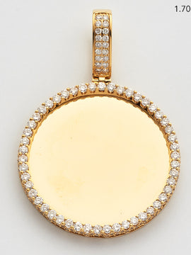 10KY 1.30CTW DIAMOND ROUND MEMORY PENDANT