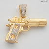 10KY 1.20CTW DIAMOND HANDGUN PENDANT