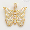 14KY 2.50CTW DIAMOND BUTTERFLY PENDANT