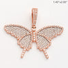 10KR 2.15CTW DIAMOND BUTTERFLY PENDANT