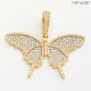 10KY 2.15CTW DIAMOND BUTTERFLY PENDANT