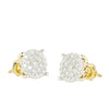 14KY 0.75CTW DIAMOND LUNA CLUSTER EARRINGS