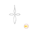 14KW 0.25CTW DIAMOND CROSS PENDANT