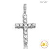 14KW 0.60CTW DIAMOND CROSS PENDANT