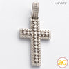 14KW 1.35CTW DIAMOND OPEN DESIGN PRONG SET CROSS