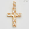 14KY 2.50CTW BAGUETTE DIAMOND CROSS PENDANT