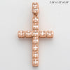 14KR 1.90CTW BAGUETTE DIAMOND CROSS PENDANT