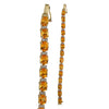 14KY 10.26CTW CITRINE AND DIAMOND TENNIS BRACELET