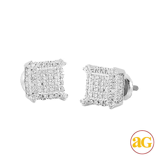 10KW 0.40CTW DIAMOND  DICE EARRINGS