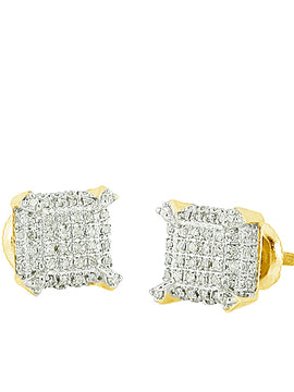 10KY 0.40CTW DIAMOND DICE EARRINGS