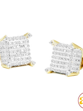 10KY 0.65CTW DIAMOND DICE EARRINGS