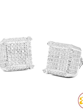 10KW 0.85CTW DIAMOND DICE EARRINGS