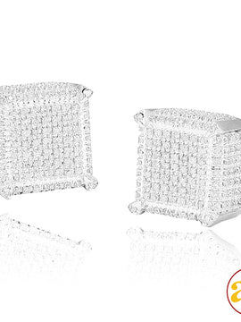 10KW 1.15CTW DIAMOND DICE EARRINGS