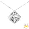 14KW 0.50CTW DANCING DIAMOND PENDANT