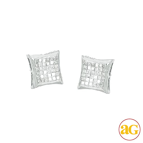 10KW 0.65CTW DIAMOND KITE SHAPE EARRINGS