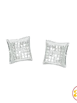 10KW 0.65CTW DIAMOND KITE SHAPE EARRINGS