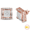 10KR 1.50CTW DIAMOND EARRIGNS - SQUARE HEAD WITH U