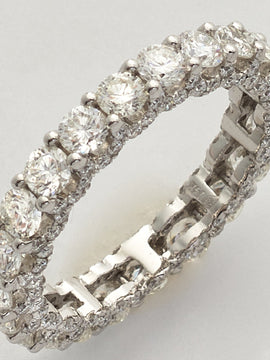 14KW 2.70CTW DIAMOND MACHINE SET ETERNITY BAND