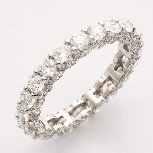 14KW 2.65CTW DIAMOND MACHINE SET ETERNITY BAND