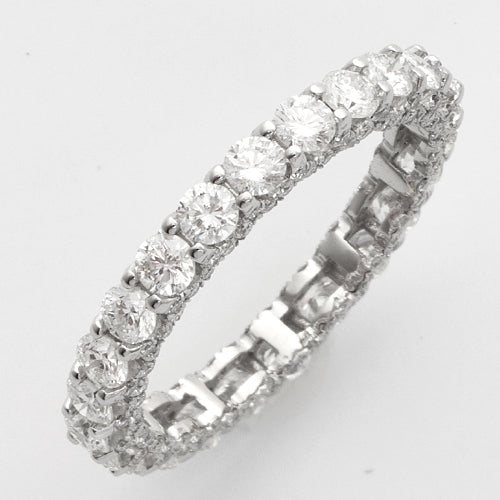 14KW 2.90CTW DIAMOND MACHINE SET ETERNITY BAND