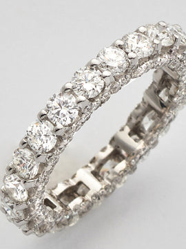 14KW 2.60CTW DIAMOND MACHINE SET ETERNITY BAND