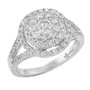 14KW 1.05CTW DIAMOND FLEUR RING [0.27CT CTR]