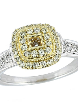 14KW 0.65CTW FANCY YELLOW DIA RING