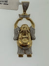 1.00 tw Diamond Budda Charm