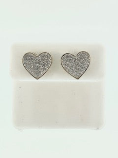 Diamond Heart Earrings