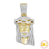 10KY 1.15CTW DIAMOND JESUS PENDANT