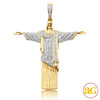 10KY 1.65CTW DIAMOND BRAZILIAN JESUS PENDANT