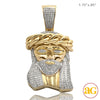 10KY 0.90CTW DIAMOND MIAMI CUBAN JESUS PENDANT