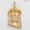 14KY 1.60CTW DIAMOND JESUS HEAD PENDANT