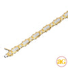 10KY 1.30CTW MICROPAVE DIAMOND MEN&apos;S BRACELET