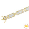 10KY 3.65CTW DIAMOND MENS BRACELET