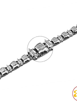 14KW 7.10CTW PC DIAMOND MENS BRACELET