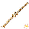 10KY 1.00CTW DIAMOND MENS BRACELET 8.5&quot;